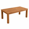 Rechteckiger Gartentisch aus Teakholz 180x90 cm