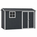 Metall Gartenschuppen mit Fenster Anthrazit 278x195x192 cm
