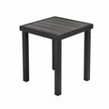 Quadratischer Tisch Aluminium WPC 60x60x74 cm